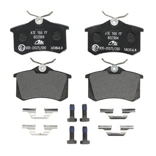 ATE Brake pad set VW,SEAT 13.0460-2984.2 1H0698451,1H0698451A,1H0698451D 1H0698451G,JZW698451B,1E0698451,1E0698451C,1E0698451D,1E0698451E,1E0698451G