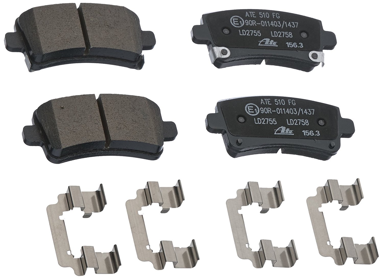 ATE Brake pad set OPEL,CHEVROLET,SAAB 13.0470-2755.2 LD2755,22846362,22846363 13237766,13338368,13343451,1605104,1605179,1605366,39021483,542125