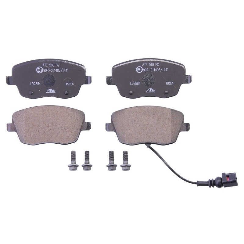 ATE Brake pad set incl. wear warning contact 13.0470-2884.2 Brake pads,Brake pad set, disc brake VW,SKODA,SEAT,POLO (9N_)