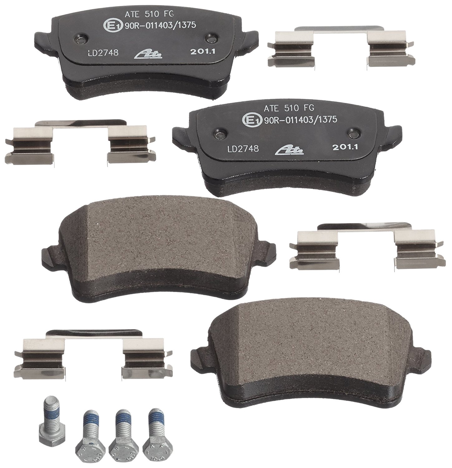 ATE Brake pad set excl. wear warning contact 13.0470-2748.2 Brake pads,Brake pad set, disc brake VW,AUDI,Golf V Schrägheck (1K1),A4 Avant (8K5, B8)