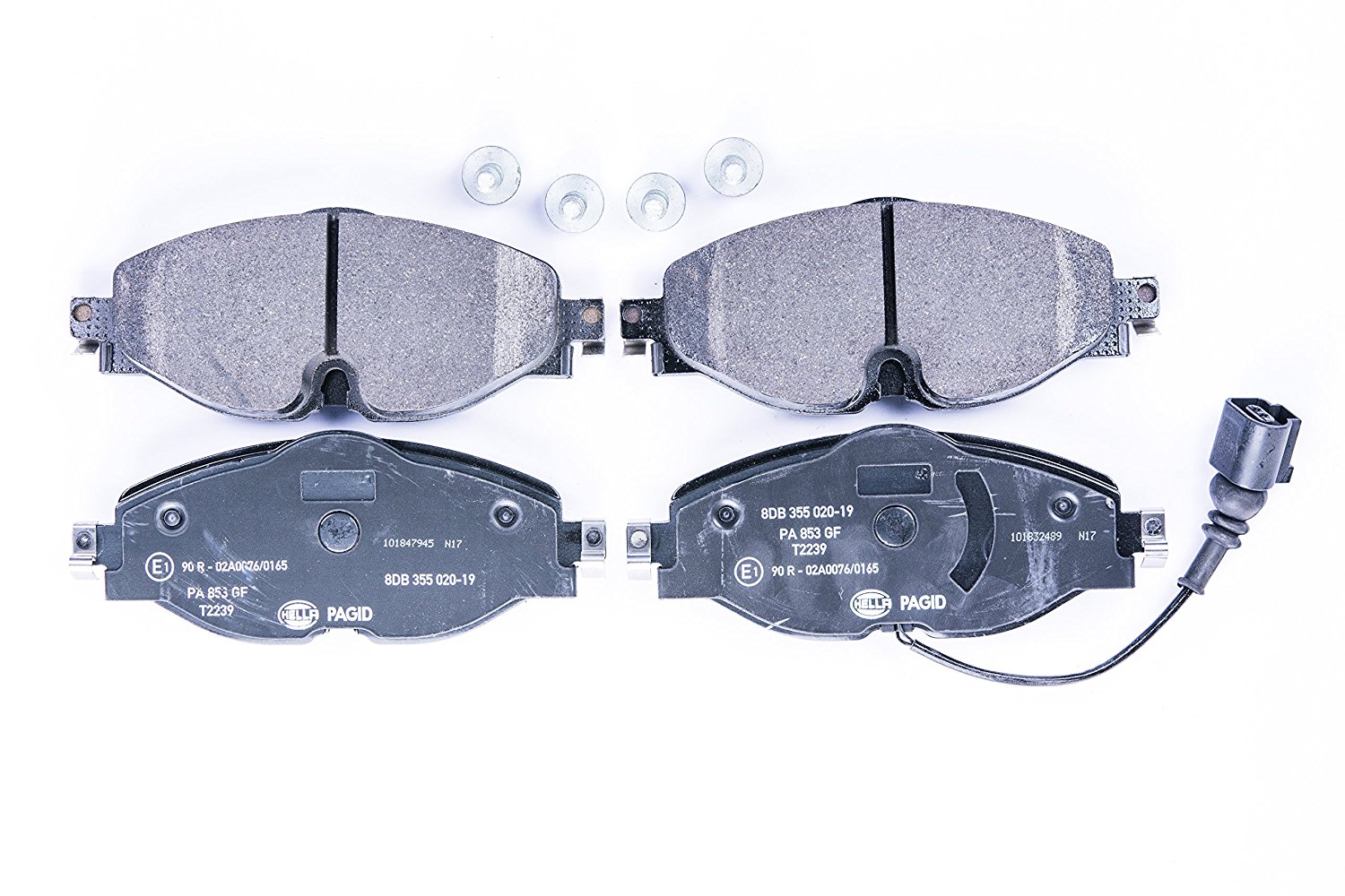 HELLA Brake pad set VW,AUDI,SKODA 8DB 355 020-191 5Q0698151,5Q0698151AA,5Q0698151AH 5Q0698151B,5Q0698151N,8V0698151,8V0698151A,8V0698151B,8V0698151D