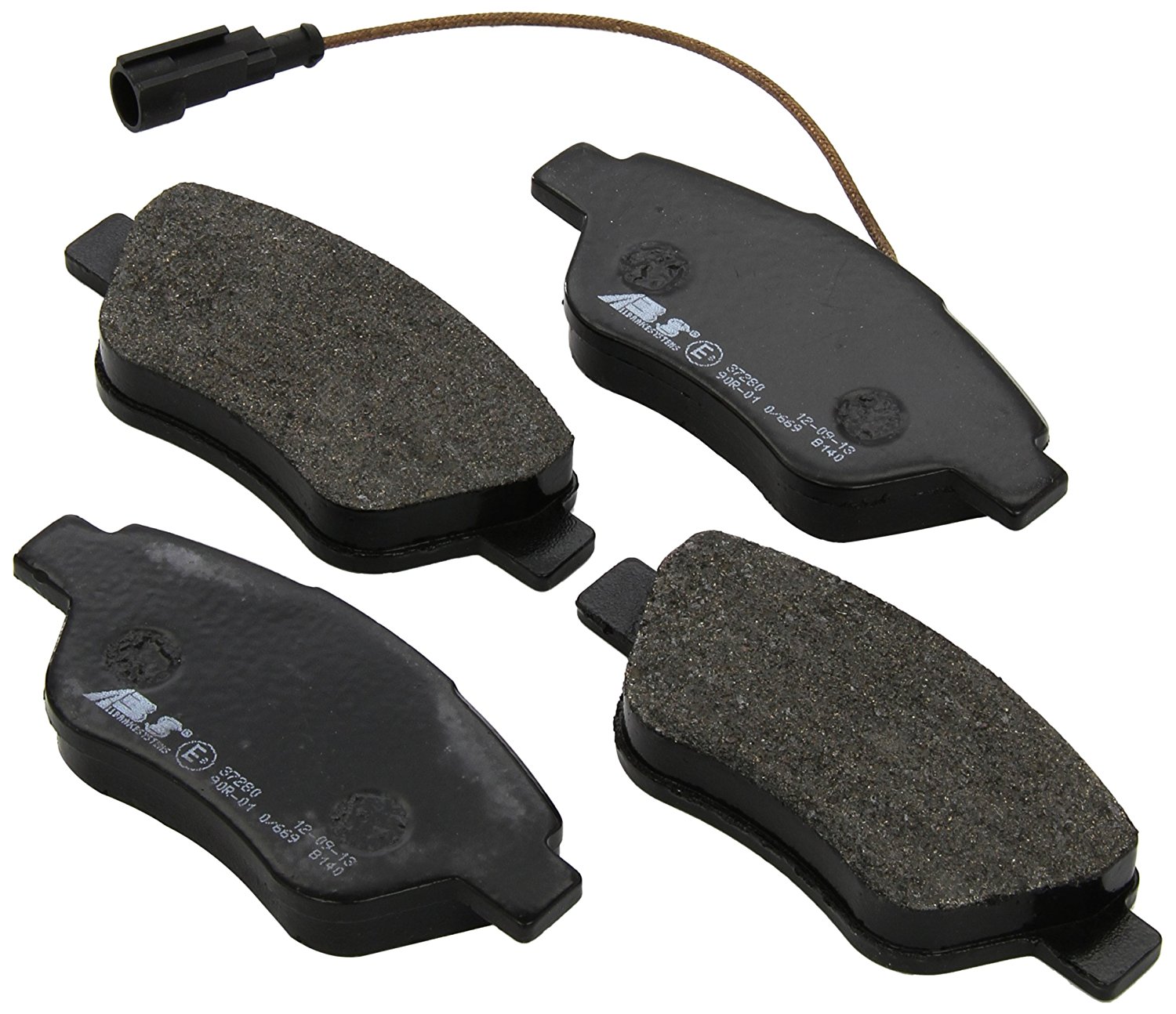 A.B.S. Brake pad set FIAT,PEUGEOT,CITROËN 37280 77365201,71770062,71770104 77364393,77365201,71770062,71770104,77364393,77365201,1636412880,425407