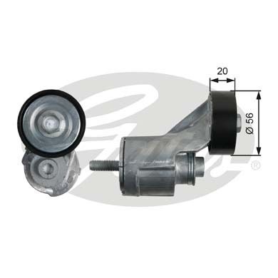 Tensioner Pulley, v-ribbed belt DriveAlign® T39192 Gates