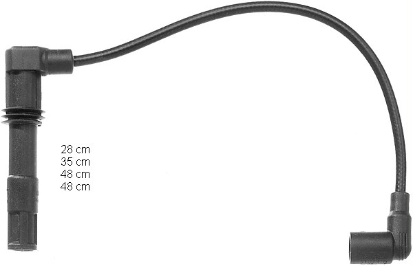BERU Ignition Lead Set VW,AUDI,SKODA ZEF990 0300890990,ZEF990,036905409K Ignition Cable Set,Ignition Wire Set,Ignition Cable Kit,Ignition Lead Kit