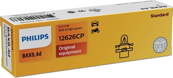 PHILIPS Light Bulbs VW,AUDI,SEAT 12626CP 893919040A,2098417,2098925 Bulb, instrument lighting 90566032,93190932,Bax84dlightgreen,GOC51412328,2098417