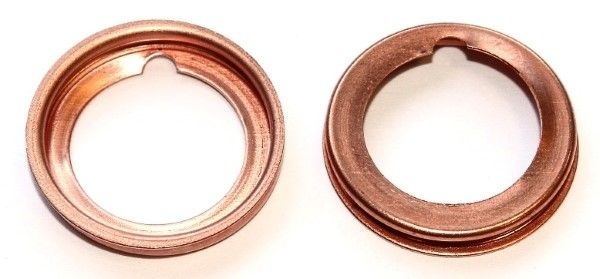 ELRING Oil Drain Plug Gasket Copper 776.319 Oil Drain Plug Seal,Drain Plug Gasket FORD,NISSAN,ISUZU,Ranger (ET),MAVERICK (UDS, UNS),NAVARA (D22)