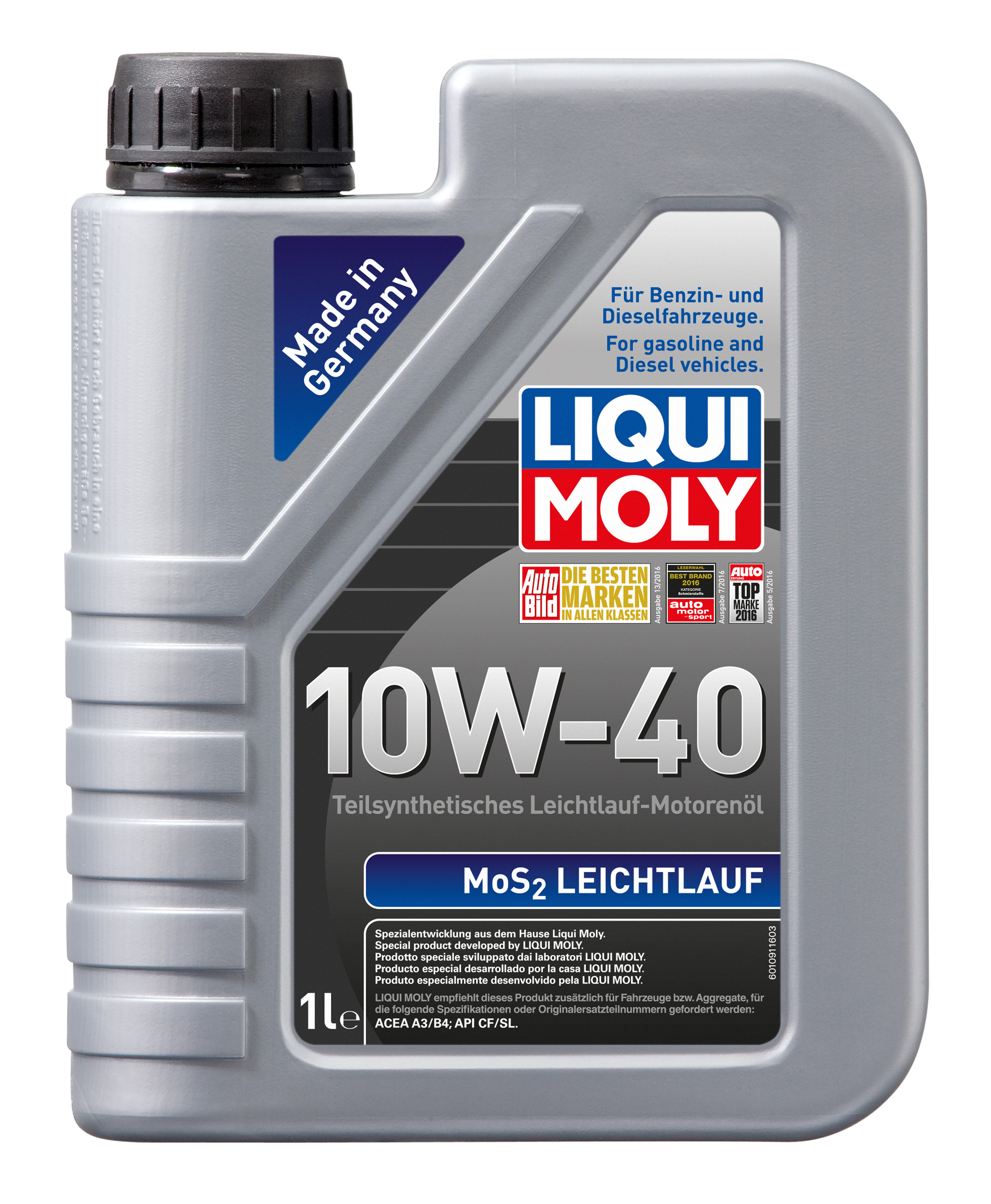 Huile moteur Liqui Moly Mos2 Leichtlauf 10W40 1L | Winparts.fr - Huile ...