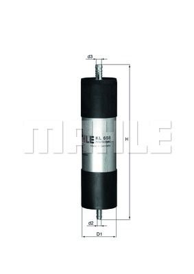 MAHLE ORIGINAL Fuel Filter In-Line Filter KL 658 AUDI,SEAT,A6 Avant (4F5, C6),A6 Limousine (4F2, C6),Exeo ST (3R5),Exeo Limousine (3R2)