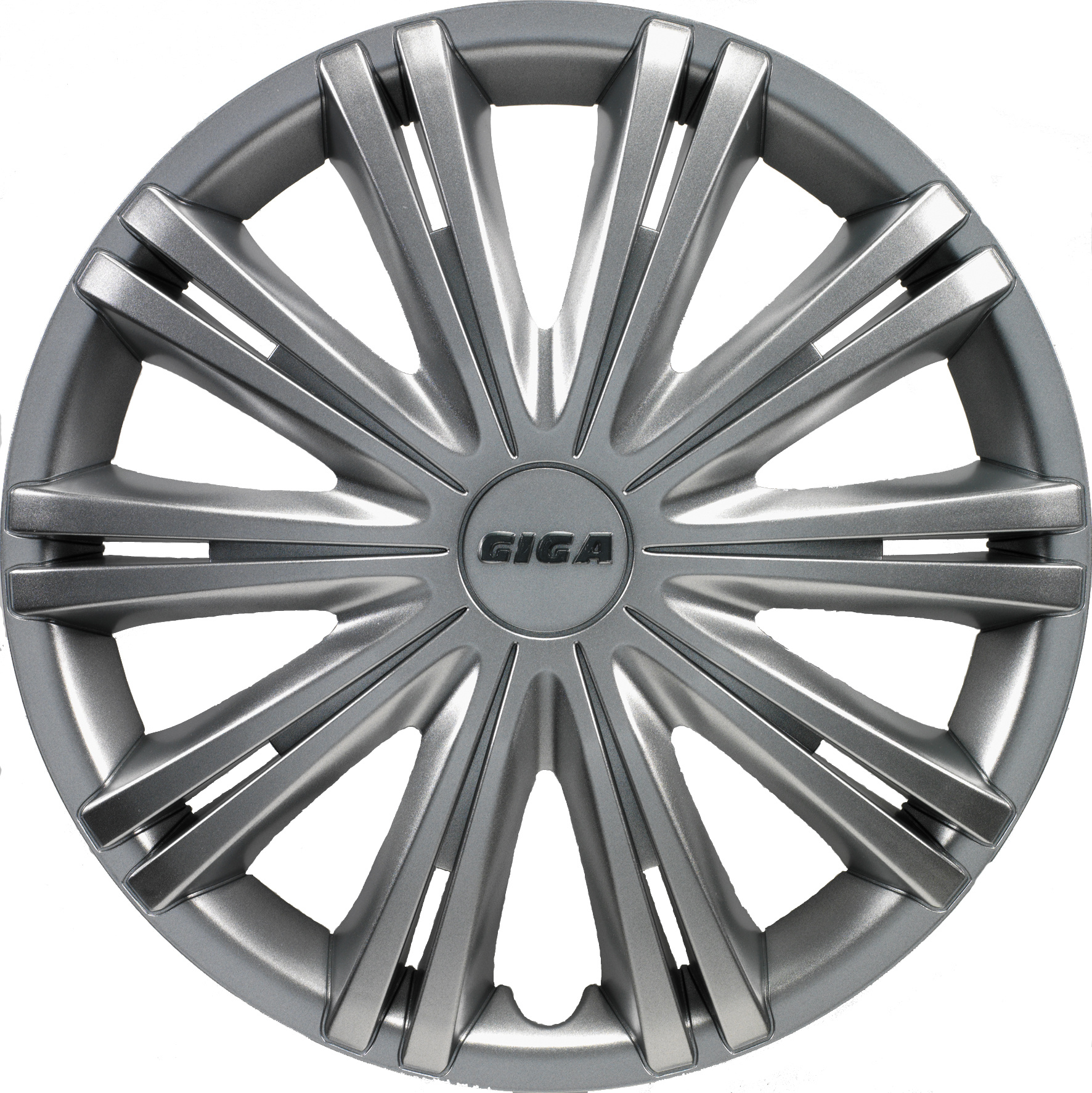 4-piece Hubcaps Giga 15-inch silver