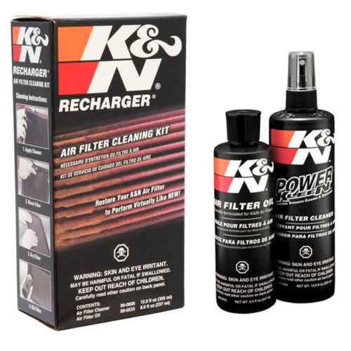 Kit entretien 99-5050 - Filtre à air K&N moto : ,  nettoyant de moto