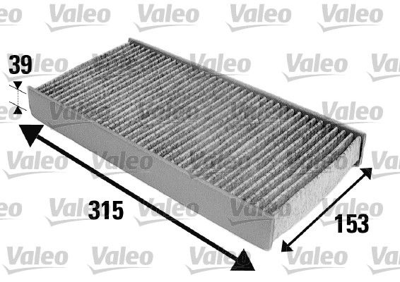 VALEO Pollen filter Activated Carbon Filter 698884 Filter, interior air,Cabin filter PEUGEOT,CITROËN,407 SW (6E_),407 (6D_),407 Coupe (6C_)