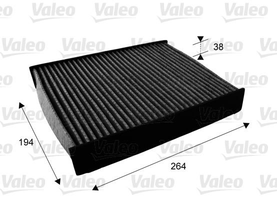 VALEO Pollen filter Activated Carbon Filter 715672 Filter, interior air,Cabin filter OPEL,RENAULT,VAUXHALL,Vivaro A Kastenwagen (X83)