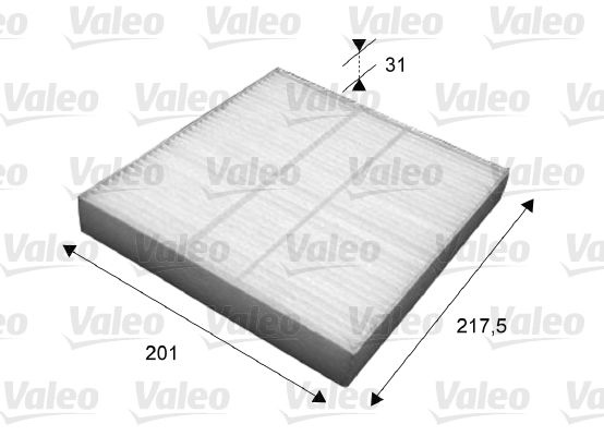 VALEO Pollen filter PEUGEOT,CITROËN,NISSAN 715631 6447ZY,6479E9,27277CL025H 999M1VP001,999M1VP051,B727A79925,7803A004,7803A005,7803A043,7803A109