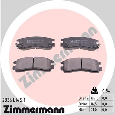 Brake Pad Set, disc brake