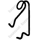 BOSAL Spring, exhaust pipe 251-024  RENAULT,TOYOTA,MITSUBISHI,Clio III Schrägheck (BR0/1, CR0/1),SCÉNIC II (JM0/1_),MODUS / GRAND MODUS (F/JP0_)