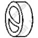 BOSAL Rubber Strip, exhaust system 255-766 BMW,3 Limousine (E30),3 Compact (E36),5 Limousine (E34),3 Cabrio (E30),5 Touring (E34),3 Touring (E30)