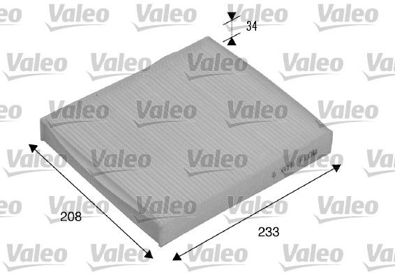 VALEO Pollen filter Particulate Filter 715510 Filter, interior air,Cabin filter FORD,VOLVO,Focus II Schrägheck (DA_, HCP, DP)