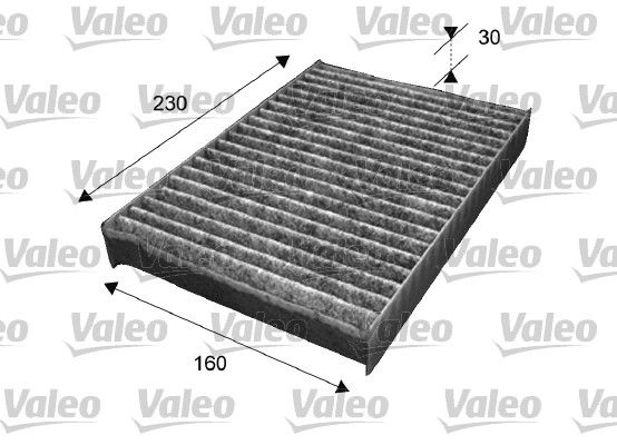 VALEO Pollen filter Activated Carbon Filter 715538 Filter, interior air,Cabin filter RENAULT,NISSAN,DACIA,CLIO II (BB0/1/2_, CB0/1/2_),KANGOO (KC0/1_)