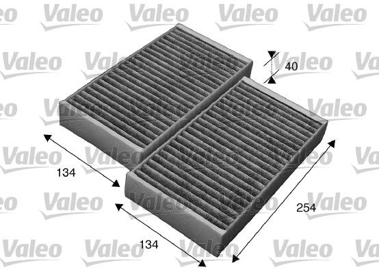 VALEO Pollen filter Activated Carbon Filter 715544 Filter, interior air,Cabin filter MERCEDES-BENZ,M-Klasse (W164),R-Klasse (W251, V251),GL (X164)