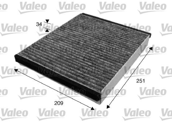 VALEO Pollen filter Activated Carbon Filter 715628 Filter, interior air,Cabin filter FORD,VOLVO,Focus II Schrägheck (DA_, HCP, DP)