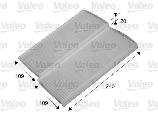 VALEO Pollen filter MERCEDES-BENZ,OPEL,RENAULT 715649 4158350600,4158351100,4158351300 A4158350600,A4158351100,A4158351300,2789100Q0D,2789100Q0F