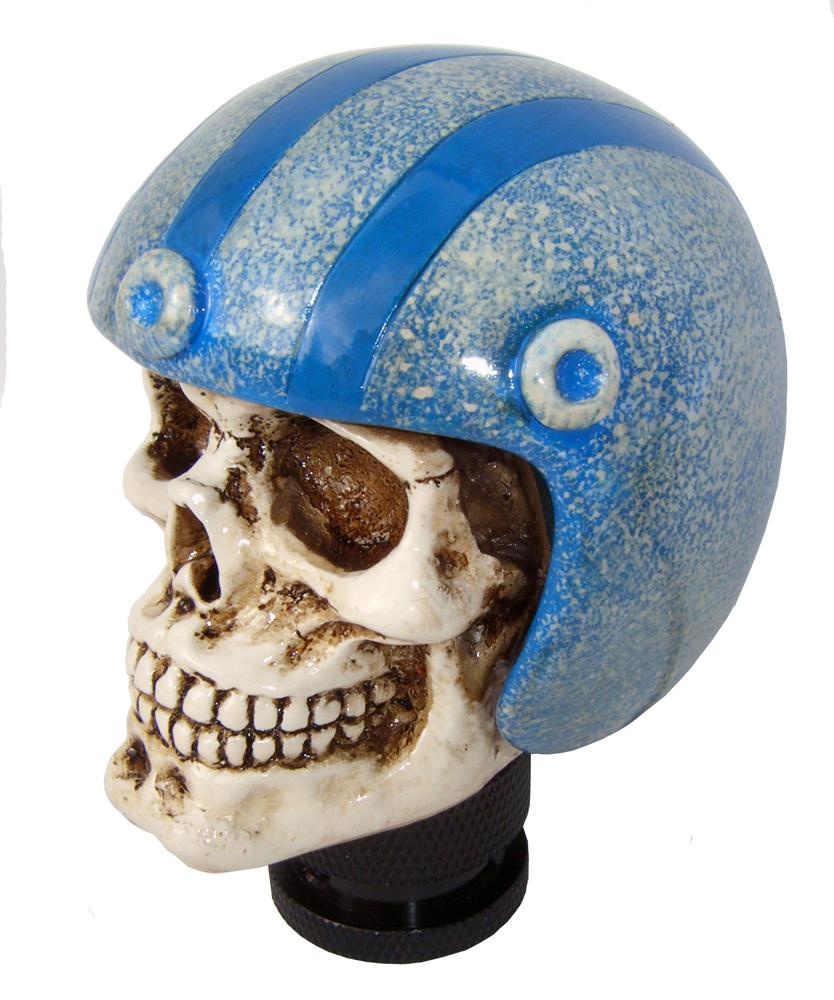 Simoni Racing Gear Shift Knob Skull + Blue Helmet