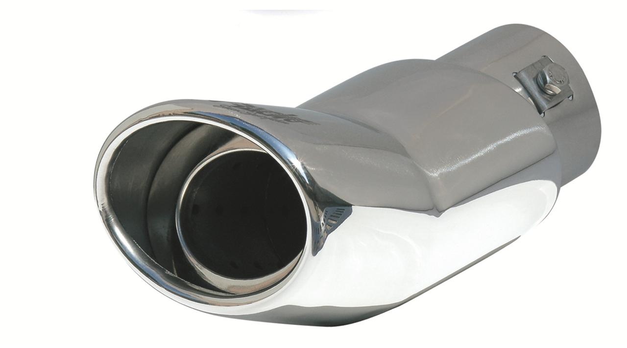 Simoni Racing Exhaust Tip Oval DTM Stainless Steel - Diameter 118x70mm - Length 160mm - Assembly 57mm