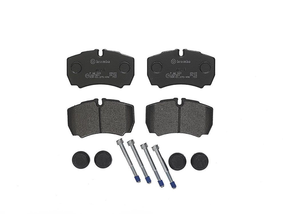 BREMBO Brake pad set IVECO P A6 023 0000042561101,2991667,42470841 42555406,42560080,42561101,42561102,42567447,42576447,42576680,42576681,500055657