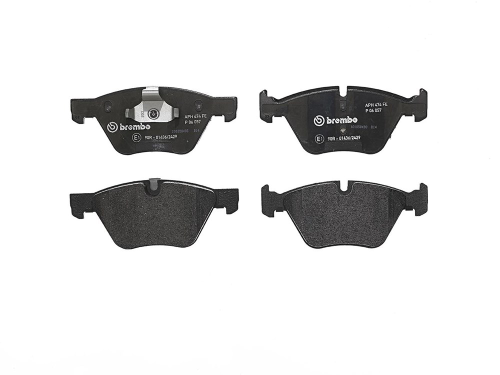 BREMBO Brake pad set PRIME LINE prepared for wear indicator P 06 057 Brake pads,Brake pad set, disc brake BMW,5 Limousine (E60),5 Touring (E61)