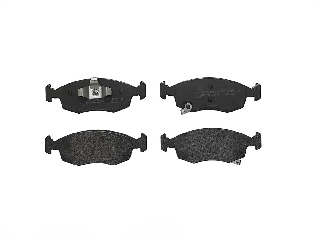 BREMBO Brake pad set PRIME LINE with acoustic wear warning P 11 031 Brake pads,Brake pad set, disc brake FIAT,CHRYSLER,LANCIA,500 (312),500 C (312)