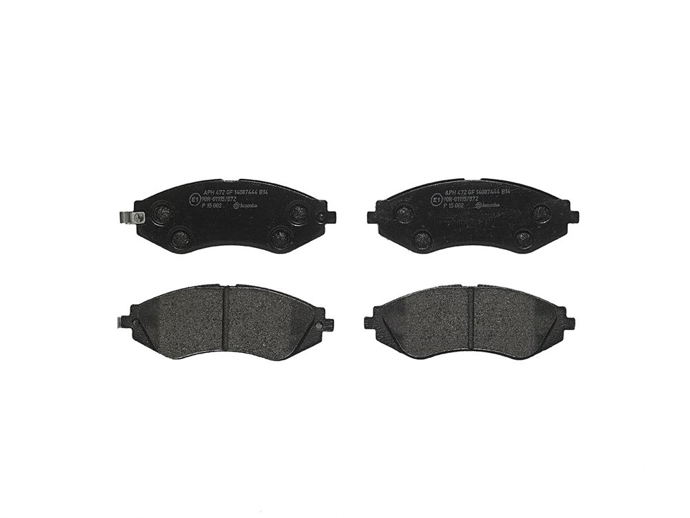BREMBO Brake pad set CHEVROLET,DAEWOO P 15 002 7667D797,7668D797,7779D902 9007094,93734724,94566889,96245178,96253367,96253382,96253383,96281937