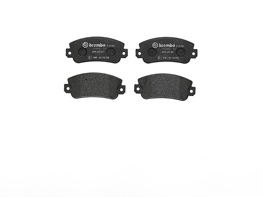 BREMBO Brake pad set PRIME LINE excl. wear warning contact P 23 021 Brake pads,Brake pad set, disc brake FIAT,SEAT,LANCIA,Panda Schrägheck (141_)