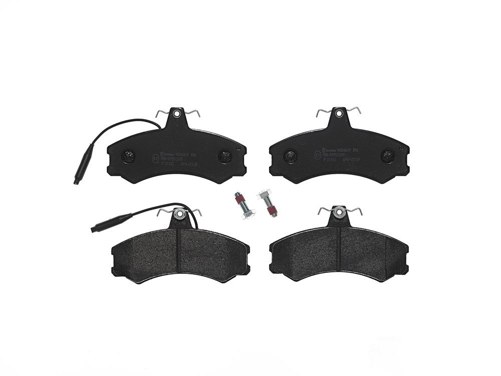 BREMBO Brake pad set VW,FIAT,PEUGEOT P 23 022 9938205,7043D111,1611458680 424833,425028,425054,425106,4254A4,95615159,95624970,95667764,E172164,994999