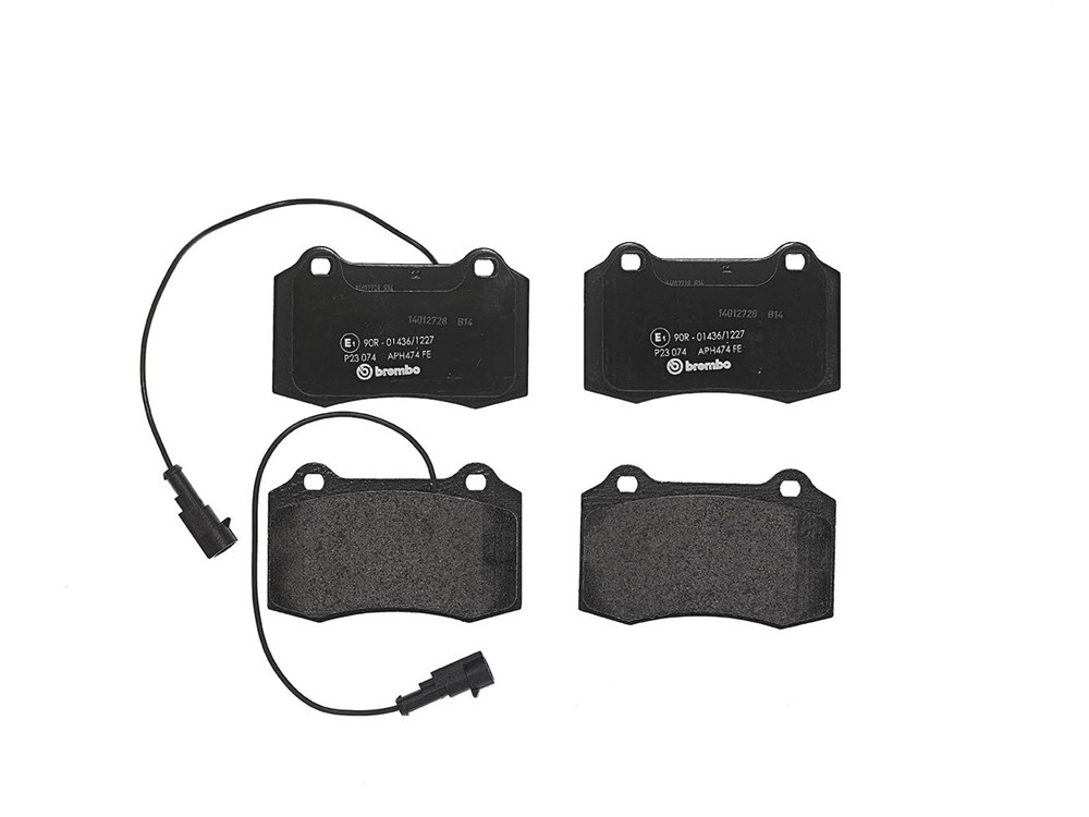 BREMBO Brake pad set PRIME LINE incl. wear warning contact P 23 074 Brake pads,Brake pad set, disc brake FIAT,ALFA ROMEO,CHRYSLER,COUPE (FA/175)