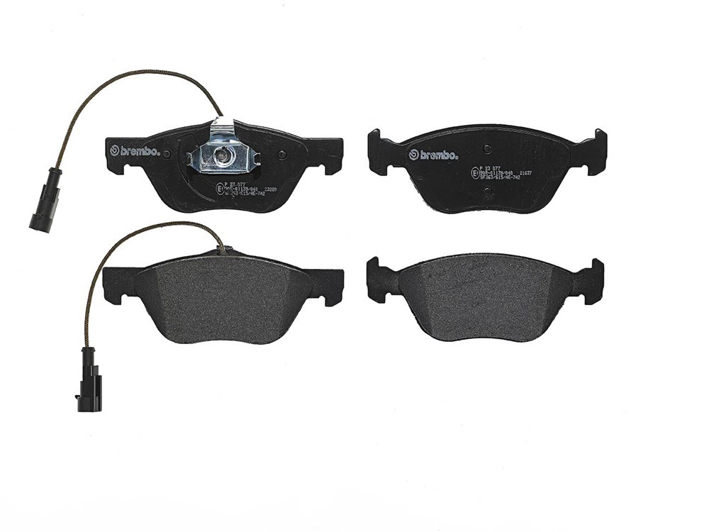 BREMBO Brake pad set FIAT,ALFA ROMEO,LANCIA P 23 077 0009950778,6001073154,71713143 71748388,71753039,71753044,71772208,71772214,71772528,71772532