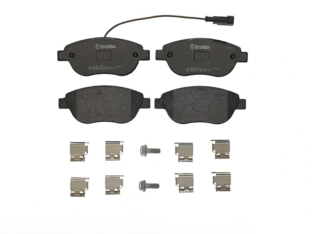 BREMBO Brake pad set PRIME LINE incl. wear warning contact P 23 087 Brake pads,Brake pad set, disc brake OPEL,FIAT,CHRYSLER,COMBO Kasten/Kombi (X12)
