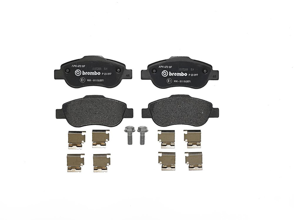 BREMBO Brake pad set PRIME LINE excl. wear warning contact P 23 097 Brake pads,Brake pad set, disc brake FIAT,PANDA (169)
