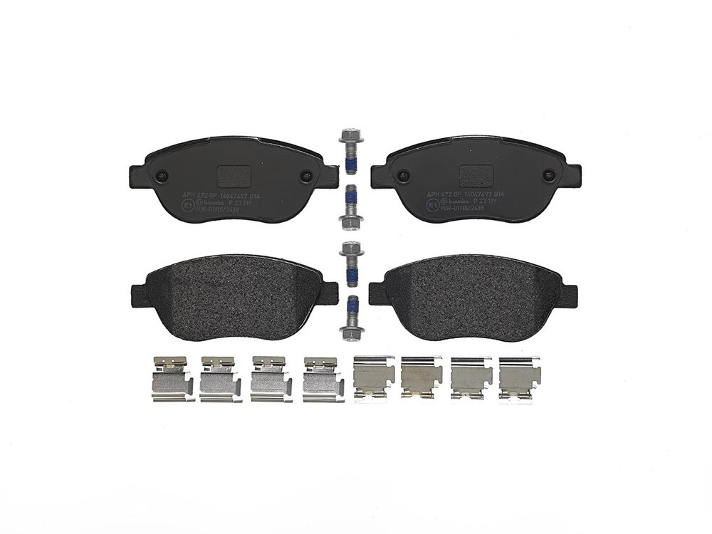 BREMBO Brake pad set PRIME LINE excl. wear warning contact P 23 119 Brake pads,Brake pad set, disc brake FIAT,PEUGEOT,CITROËN,Doblo Cargo (223_)