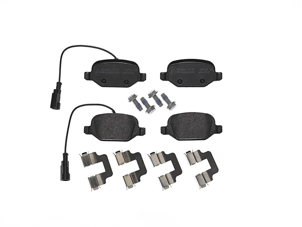 BREMBO Brake pad set PRIME LINE incl. wear warning contact P 23 131 Brake pads,Brake pad set, disc brake ALFA ROMEO,MITO (955)