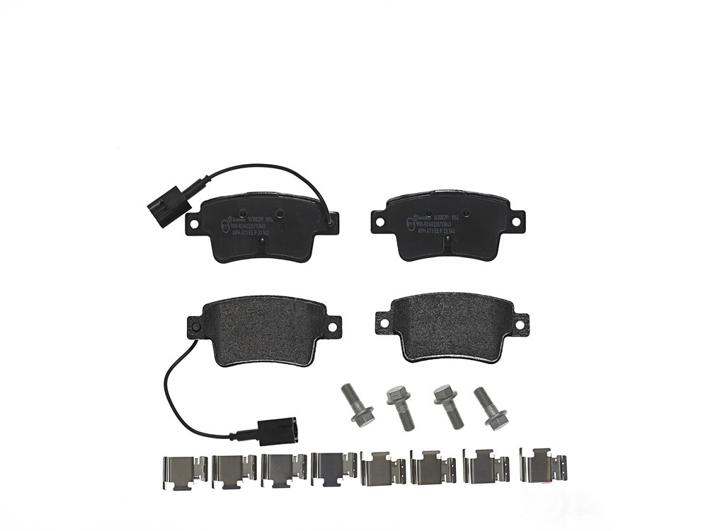BREMBO Brake pad set PRIME LINE incl. wear warning contact P 23 142 Brake pads,Brake pad set, disc brake FIAT,ABARTH,PUNTO EVO (199),PUNTO (199)