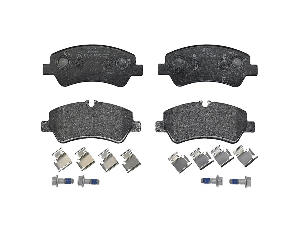 BREMBO Brake pad set PRIME LINE excl. wear warning contact P 24 160 Brake pads,Brake pad set, disc brake FORD,Transit Mk6 Kasten (V347, V348, FA)