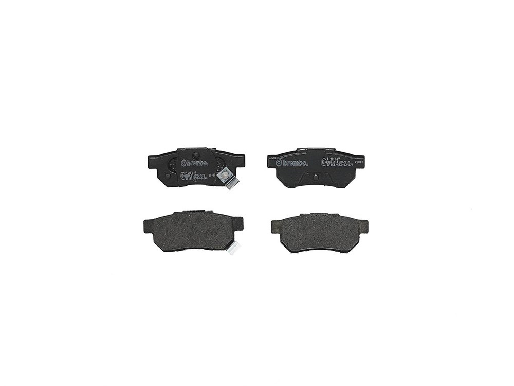 BREMBO Brake pad set PRIME LINE with acoustic wear warning P 28 017 Brake pads,Brake pad set, disc brake HONDA,ROVER,ACURA,CIVIC VI Hatchback (EJ, EK)