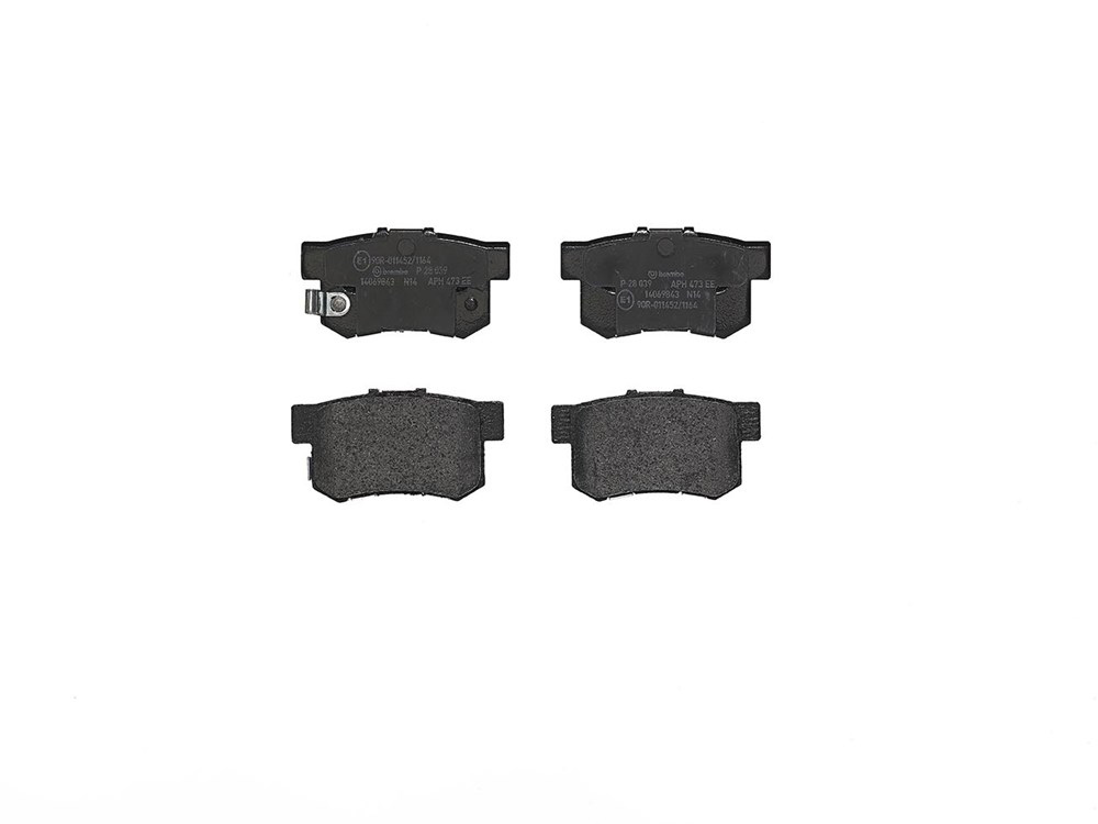BREMBO Brake pad set HONDA,HAVAL,ACURA P 28 039 43022S9AA01,43022SEPA00,43022SEPA01 43022SEPC00,43022SEPC01,43022STKA00,43022STKA01,43022STKA02