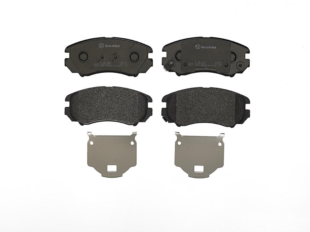 BREMBO Brake pad set PRIME LINE with acoustic wear warning P 30 018 Brake pads,Brake pad set, disc brake HYUNDAI,KIA,TUCSON (JM),ix20 (JC),COUPE (GK)