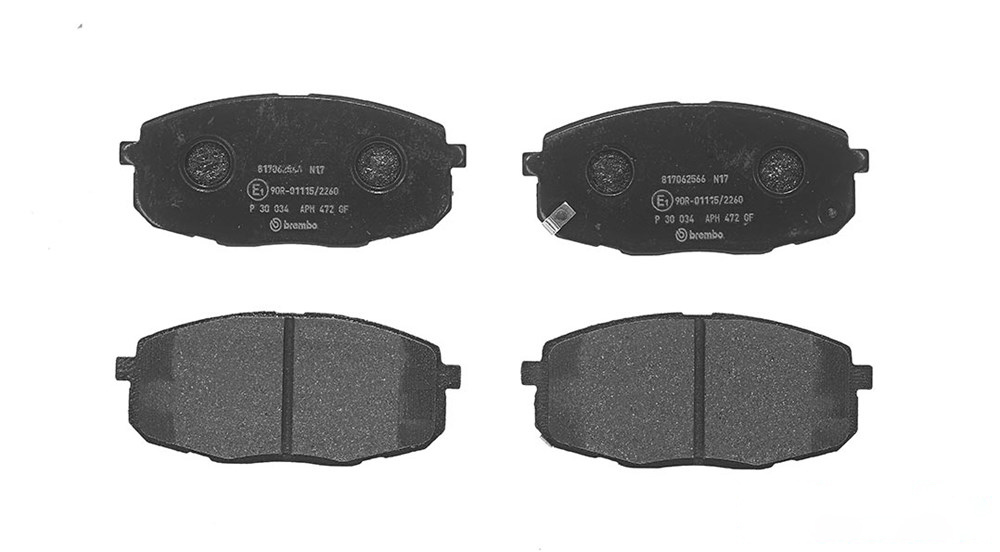 BREMBO Brake pad set PRIME LINE with acoustic wear warning P 30 034 Brake pads,Brake pad set, disc brake HYUNDAI,KIA,i30 (FD),i30 (GD),i30 CW (FD)