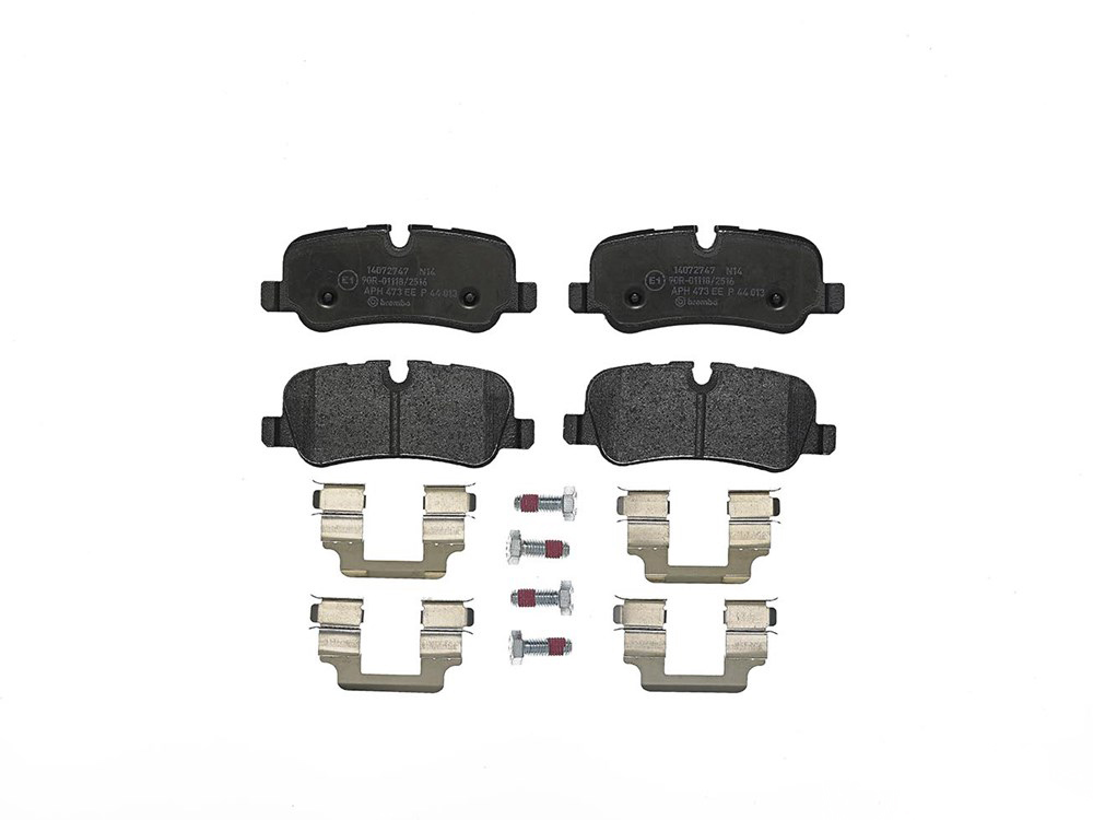 BREMBO Brake pad set LAND ROVER P 44 013 8203D1099,8666D1099,LR010664 LR016808,LR019267,LR019627,LR021316,LR032377,LR032903,LR055454,LR055455,LR134696