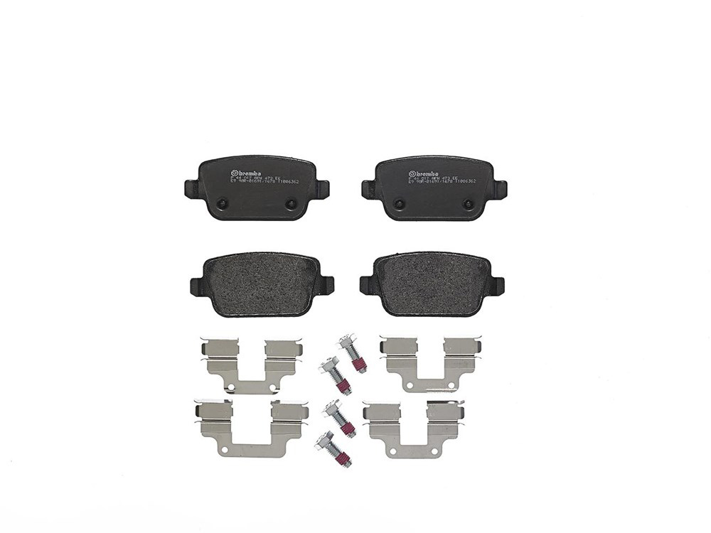 BREMBO Brake pad set PRIME LINE excl. wear warning contact P 44 017 Brake pads,Brake pad set, disc brake VOLVO,LAND ROVER,V70 III (135)