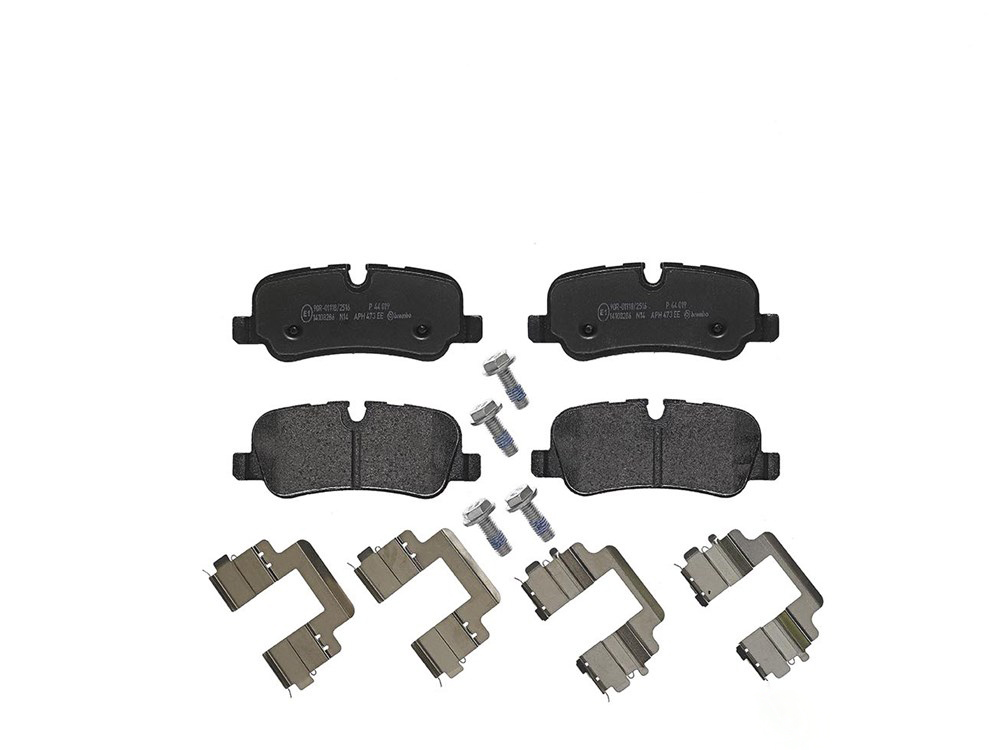 BREMBO Brake pad set PRIME LINE prepared for wear indicator P 44 019 Brake pads,Brake pad set, disc brake LAND ROVER,Range Rover Sport (L320)