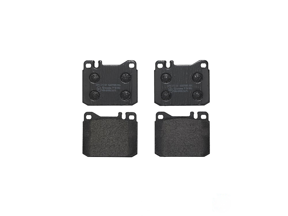BREMBO Brake pad set PRIME LINE prepared for wear indicator P 50 002 Brake pads,Brake pad set, disc brake MERCEDES-BENZ,DEUTZ-FAHR,Stufenheck (W123)