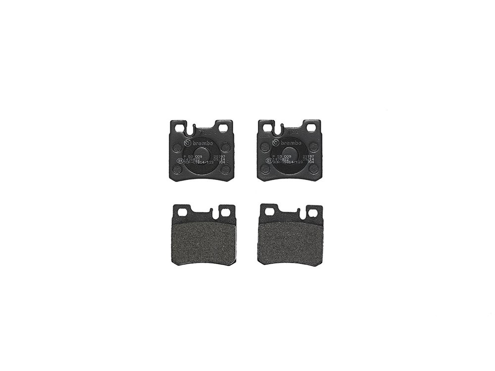 BREMBO Brake pad set PRIME LINE prepared for wear indicator P 50 009 Brake pads,Brake pad set, disc brake MERCEDES-BENZ,190 (W201),Stufenheck (W124)
